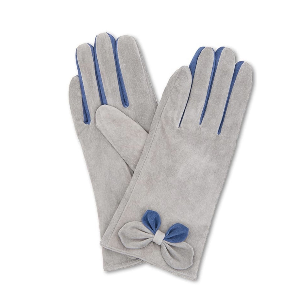 Powder Antoinette 100% Suede Gloves w Accents